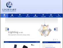 Tablet Screenshot of lightartlighting.com